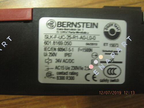 P/N: 6018169050 Type: SLK-F-UC-25-R1-A0-L0-0