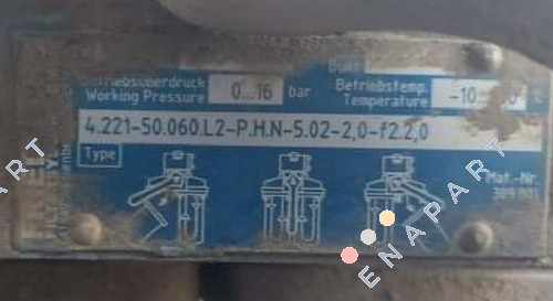 P/N: 134416, DP 5.02-2,0-f2.2,0, Type: 4.221