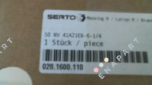 P/N: 028.1600.110 Type: SO NV 41A21EB-6-1/4