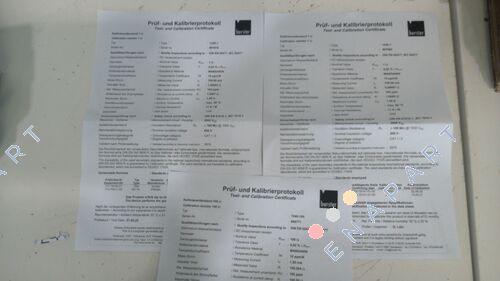 12DKD-1240 DKD kalibrasyon sertifikası