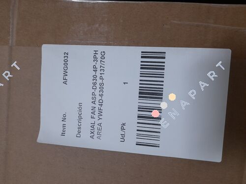 ASP-D630-4P-3PH / YWF4D-630S-P137/70G eksenel fan
