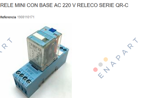 1908110171 SERIE QR-C AC 220 Kontrol rölesi