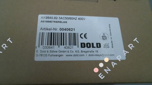 p/n: 0040621, Type: AK9840.82 3AC50/60HZ 400V Asimetri Rölesi
