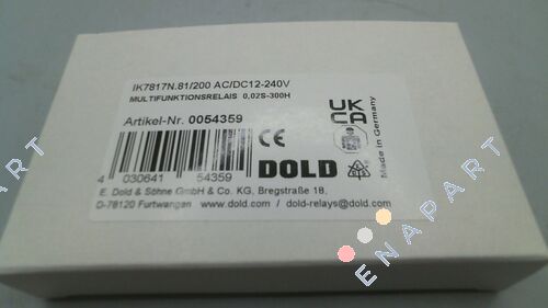 P/N: 0054359, Type: IK7817N.81/200 AC/DC12-240V çok işlevli röle