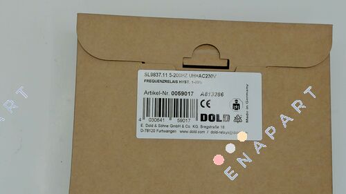 p/n: 0059017, Type: SL9837.11 5-200HZ UH AC230V Frekans Rölesi