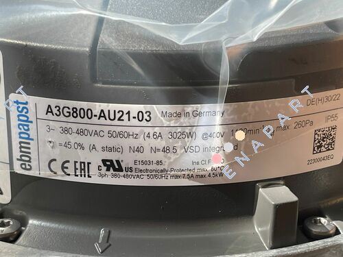 A3G800-AU21-03 HyBlade EC eksenel fan