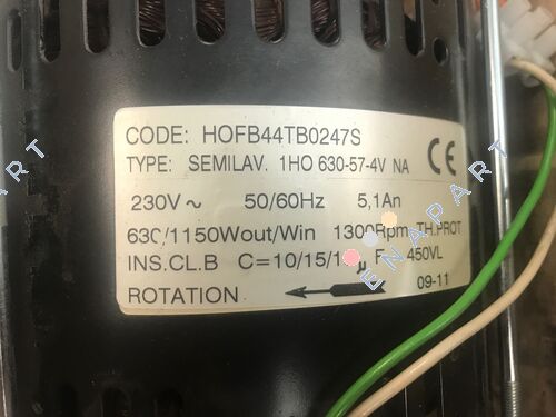 1HO630.57.4VNA *HOFB44TB0247S* Motor