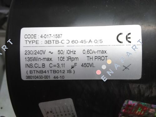 GMV 3BTB.CO.60.45.A.0/5 *40171587* 1893000729 fan bobini motoru