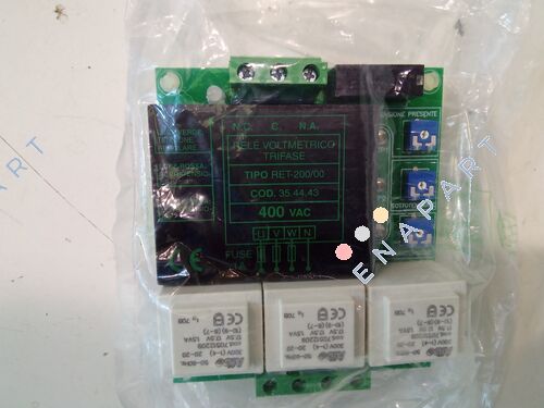 RET-200/00 400V (cod. 00354443) Üç fazlı voltmetre rölesi