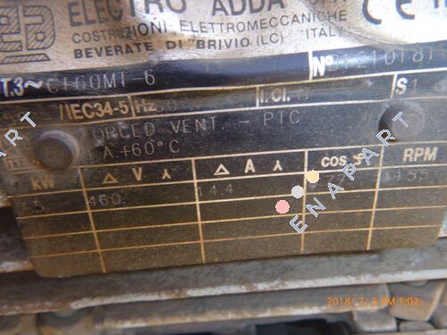 Type C 160 MT-6 Sincap Kafesi Üç Fazlı Asenkron Motor