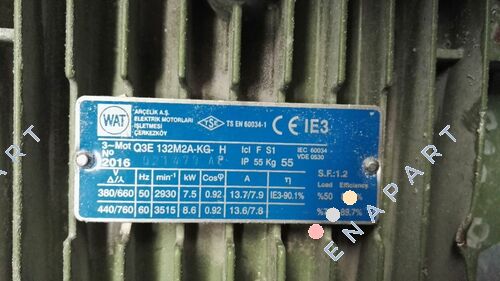 Q3E 132M2A-KG-H  MOTOR