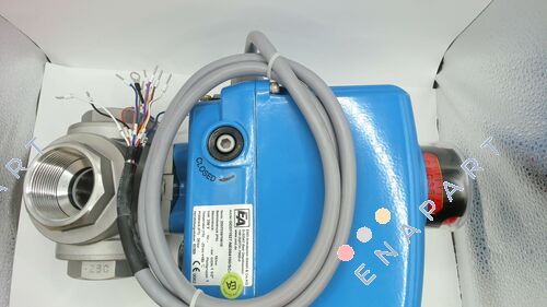 GD311527 Küresel Vana DG, 2", Tahrikli, DW70, Paslanmaz Çelik/PTFE FKM, L-Delik, Çift Etkili