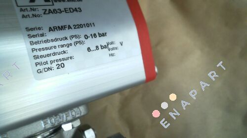 ZA63-ED43(DN20) valf+aktüatör