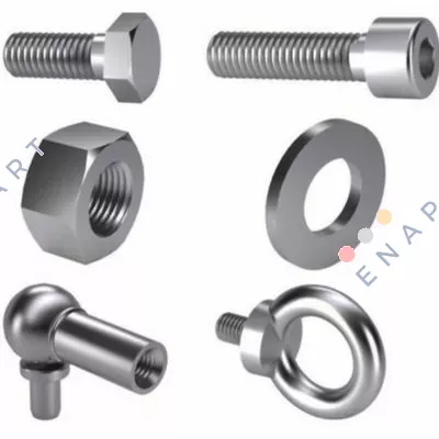 01200080040 (pack x200)  Altıgen Başlı Cıvata ISO 4014 Çelik Çinko Kaplama 8.8 M8x40