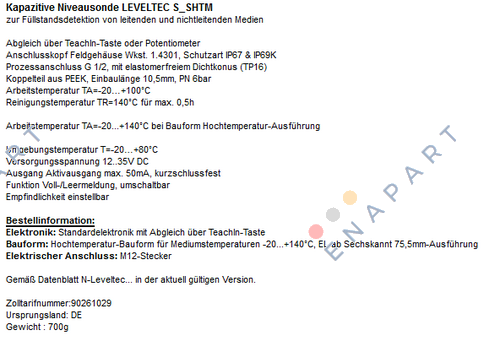  LEVELTEC S-SHTM  
