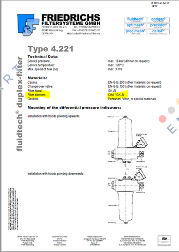 DF 4.221-B32.025.L2-P.H.N-5.02-2,0-f2.2,0  çift anahtarlı filtre
