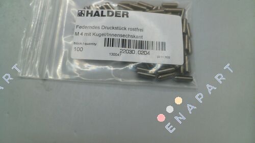 22030.0204 Topu ve iç altıgen ile Yaylı Piston