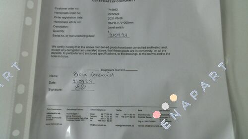 CERTIFICATE OF CONFORMITY  Sertifika Belgesi