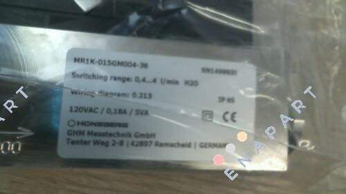 MR1KV-015.GM.004.IP65/0213 Akış anahtarı