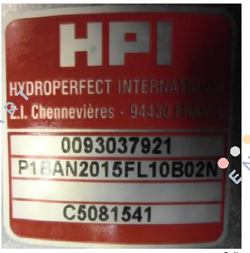 P1 BAN 2015 FL 10 B02 N C5081541 (HCP 11420155401) Dişli pompa, saat yönünde