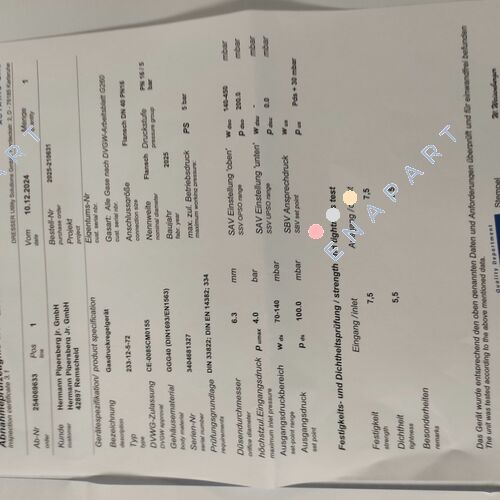 H5849 Kabul test sertifikası B n EN 10204