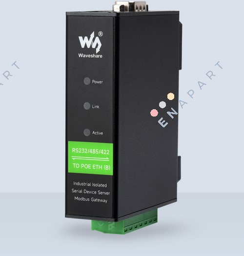 RS232/485/422 Ray Montajlı Seri Sunucu