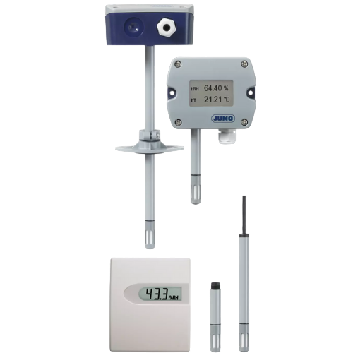 Hygro transducer, hygrothermal transducer, and CO2 measuring probe