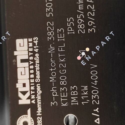 KTE3 80 G 2 KT FL IE3 üç fazlı K motoru