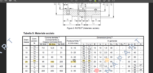 ROTEX-28 St 98 Sh A (D02028001) ROTEX KAPLİN 28 ÇELİK