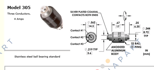P/N: LM03-03050-00 Type: 305 3 iletken, paslanmaz brg standart