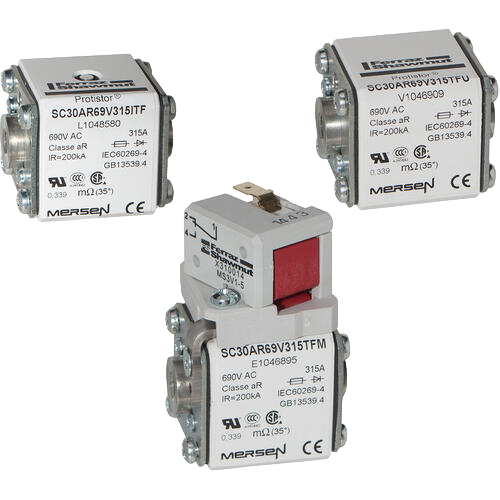 Protistor® SC Series size 30 aR, 690VAC (IEC) / 760VAC (UL)