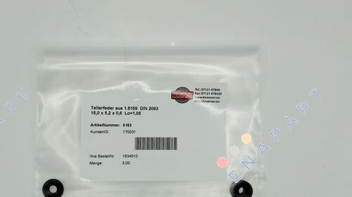 170031 / 15,0 x 5,2 x 0,6 Disk yayı