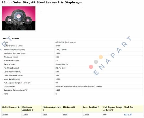 57576  28MM OD YÜKSEK TOL IRIS AR YAPRAĞI