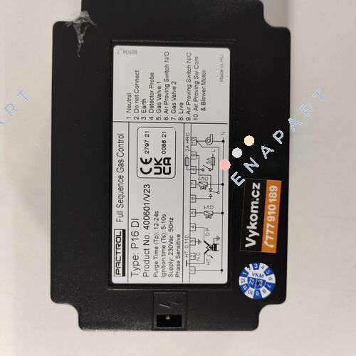 400601/V23 P16 DI(CE) Otomatik kontrol ve ateşleme