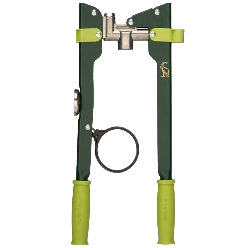 Two-hand grease gun 6 µm with accessories and magnet