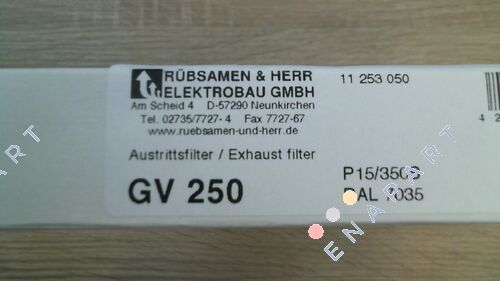 GV 250 Light gray RAL 7035 çıkış filtresi