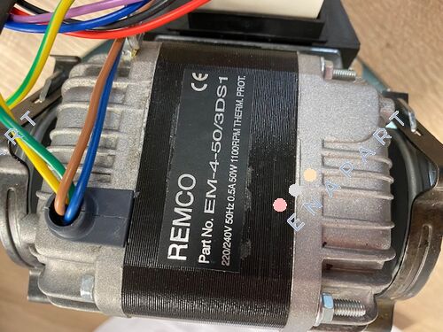 EM-4-50/3DS1 tek fazlı, 50 watt, çift şaftlı elektrik motoru