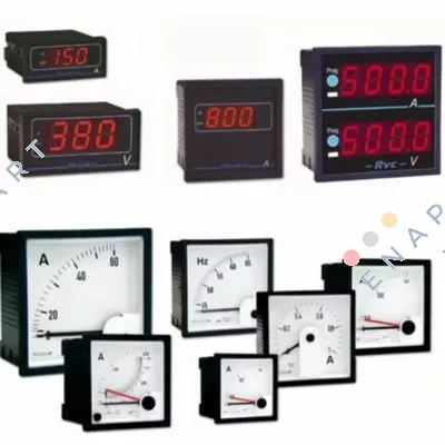 ERC72 40AD DC 72x72 40A Doğrudan Analog Ampermetre