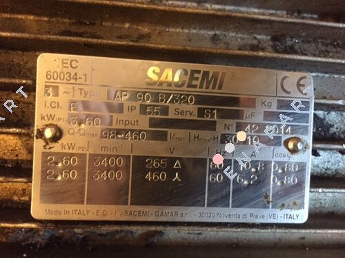 AP 90 B, 320 mm  Dalgıç Pompa
