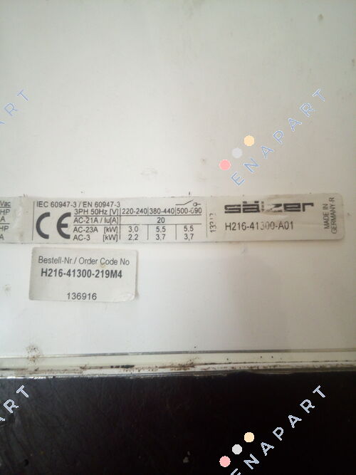 H216-41300-219M4 Anahtarı ayırıcılar
