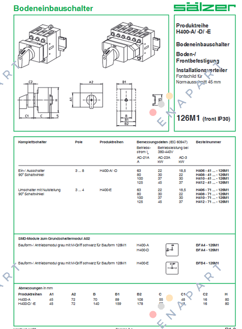 H410-41300-126M1 anahtar ayırıcılar