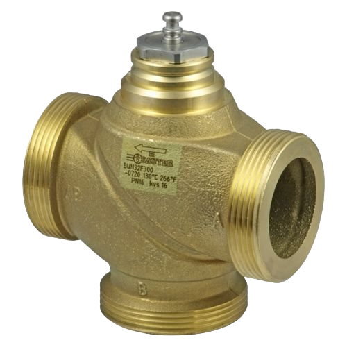 3-Way Valve with Male Thread, PN16 - BUN