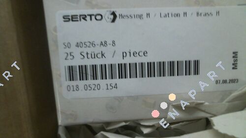 P/N: 018.0520.140 Type: SO 40526-A8-6 Hortum başlığı önceden monte edilmiş