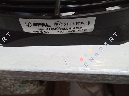 P/N: 30102542, Type: VA10-BP70/LL-61A Eksenel Fan