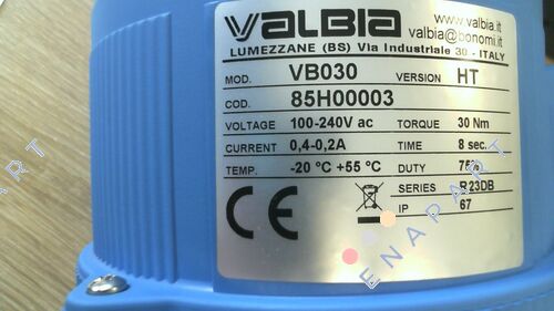 Ball valve type 2500 1  1/2" with electric actuator VB30 Elektrikli tahrikli küresel vana