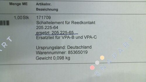 20522564 anahtarlama elemanı