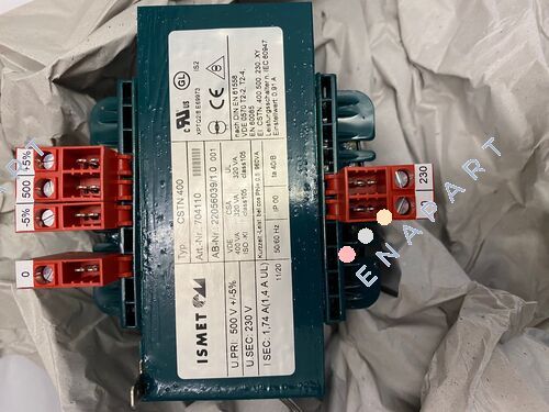 Nr. 704110 Tek fazlı kontrol izolasyon transformatörü
